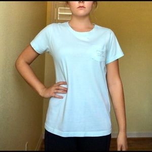 VINEYARD VINES blue and gold shirt sleeve